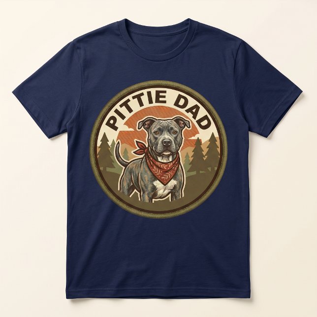 Pittie Dad Tee | Pitbull Rescue Dog Dad Gift (Creator Uploaded)