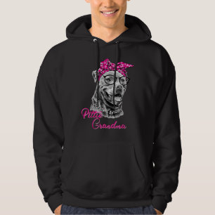 Pittie Grandma American Pitbull Dog Mum Hoodie