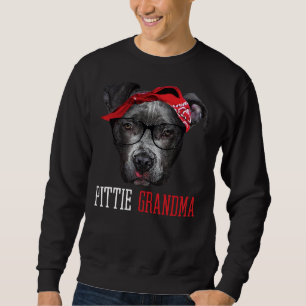 Pittie Grandma Pitbull Granny Dog Lovers Grandmoth Sweatshirt