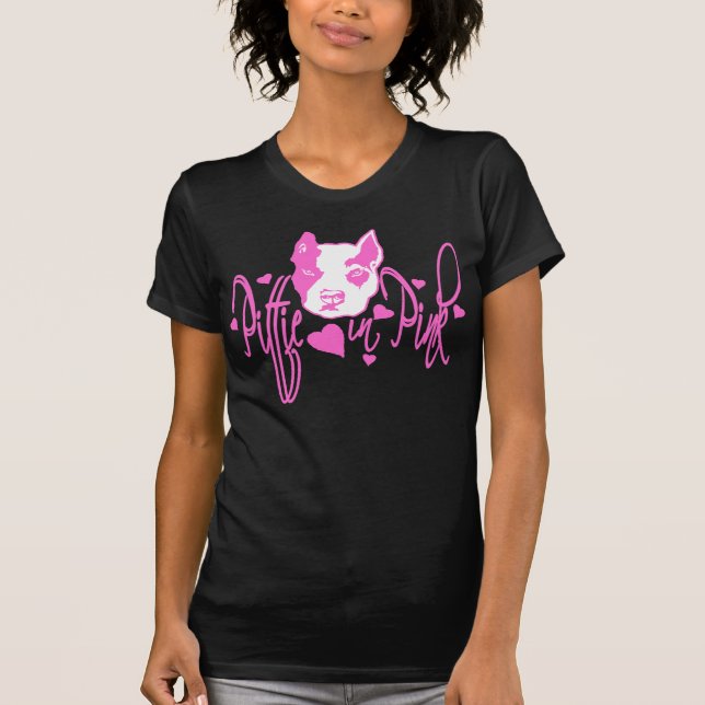 Pittie in Pink T-Shirt (Front)