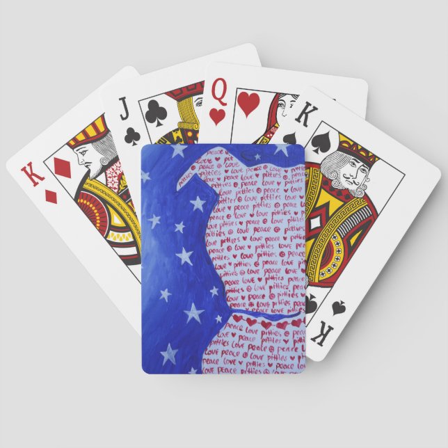 Pittie Love Playing Cards (Back)