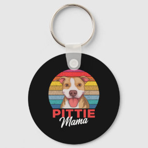 Pittie Mama Pitbull Dog Mum Key Ring