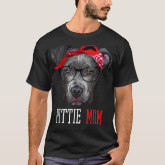Pittie Mom Pitbull Dog Lovers Cute Mothers Day Gif T-Shirt