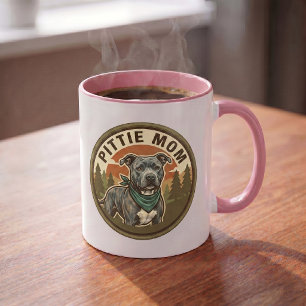 Pittie Mum Coffee Mug Pitbull Rescue Mum Gift