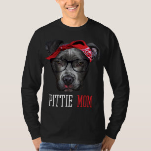 Pittie Mum Pitbull Dog Lovers Mothers Day Gift Wom T-Shirt