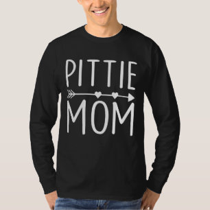 Pittie Mum Pitbull Dog Mother's Day Mothers Women T-Shirt