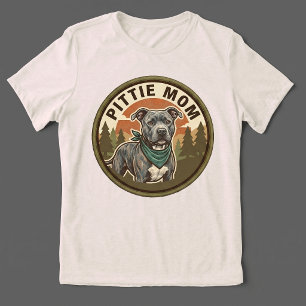 Pittie Mum Tri-blend Tee Pitbull Rescue Mum Giftt