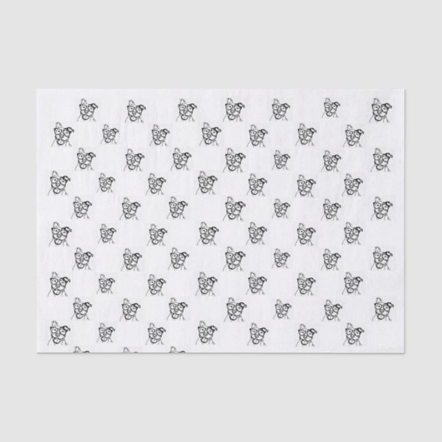 Pittie Party Tissue Paper (Front)
