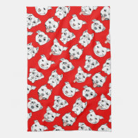 "Pittie Pittie Please!" Dog Illustration Pattern