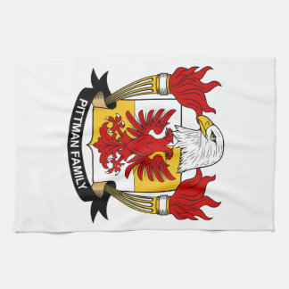 Pittman Family Crest Tea Towel