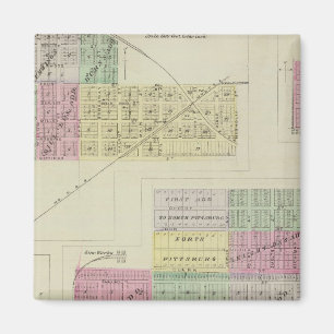 Pittsburg, Walnut, Beulah, and Lichfield, Kansas Magnet