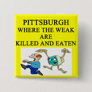 PITTSBURGH 15 CM SQUARE BADGE