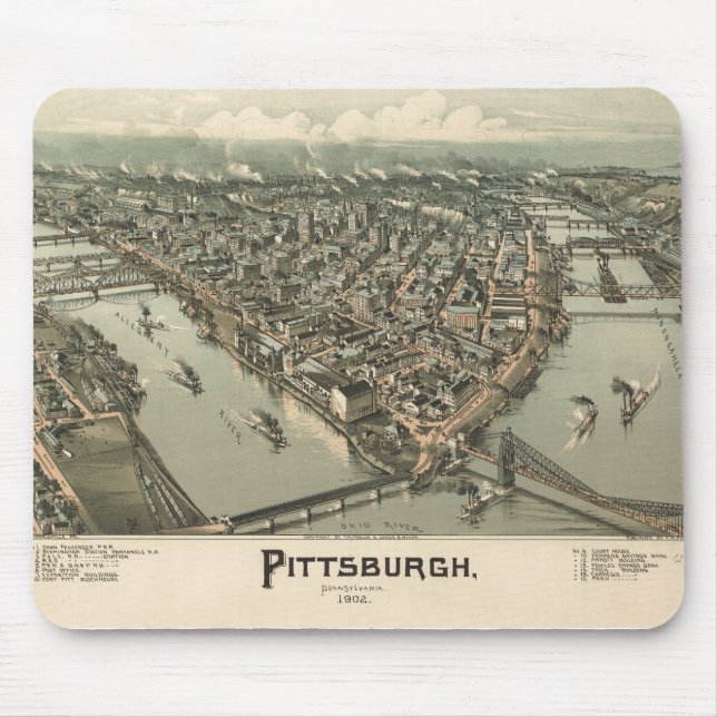 Pittsburgh 1902 mouse pad (Front)