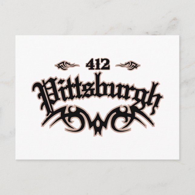 Pittsburgh 412 postcard (Front)