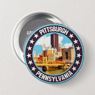 Pittsburgh 7.5 Cm Round Badge