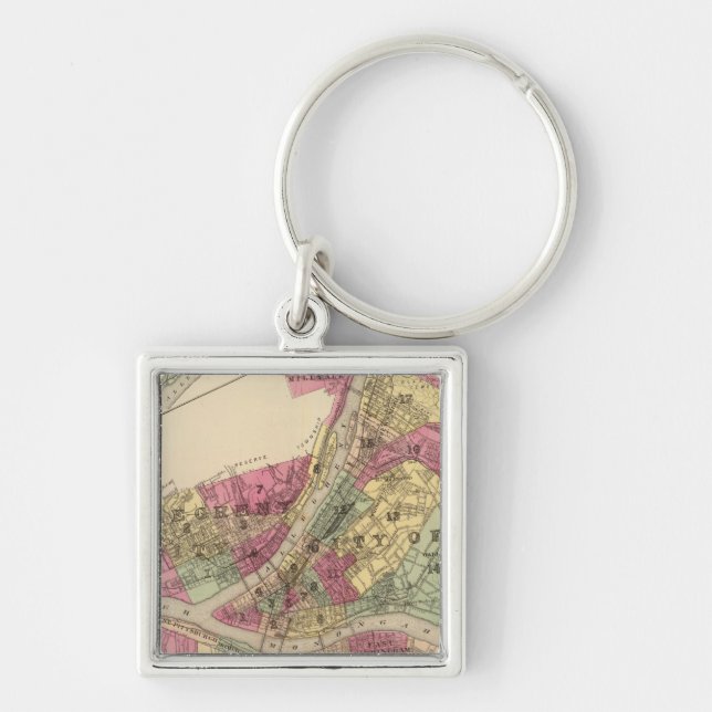 Pittsburgh, Allegheny Key Ring (Front)