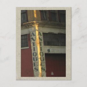 Pittsburgh Antiques Store Sign Postcard