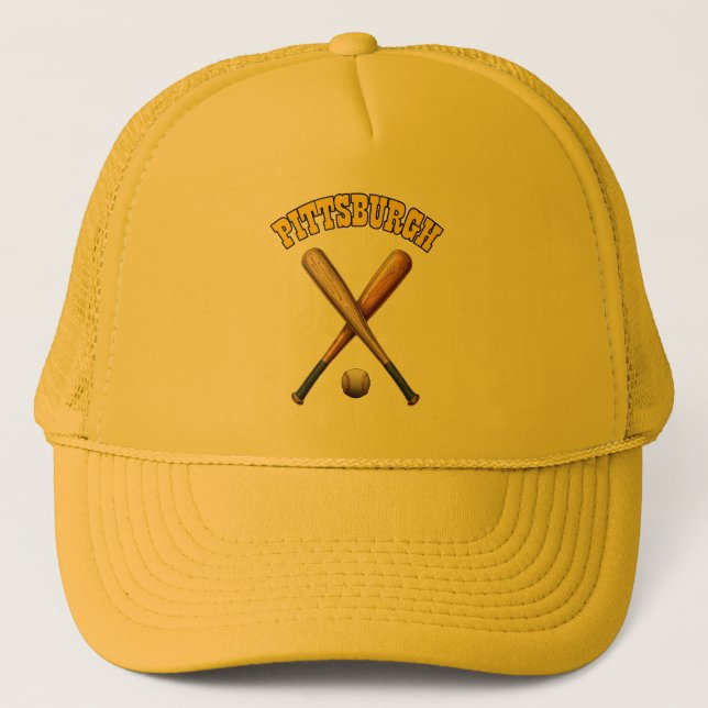 Pittsburgh Baseball Trucker Hat (Front)