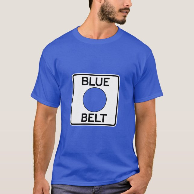 Pittsburgh Blue Belt T-Shirt (Front)