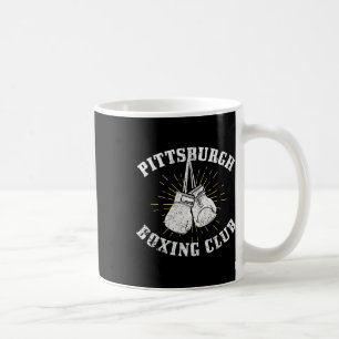 Pittsburgh Boxing Club Distressed Boxing Gloves Vi Coffee Mug