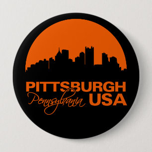 PITTSBURGH button - huge, customisable