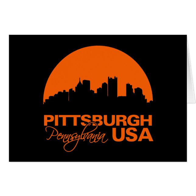 PITTSBURGH card - customise (Front Horizontal)