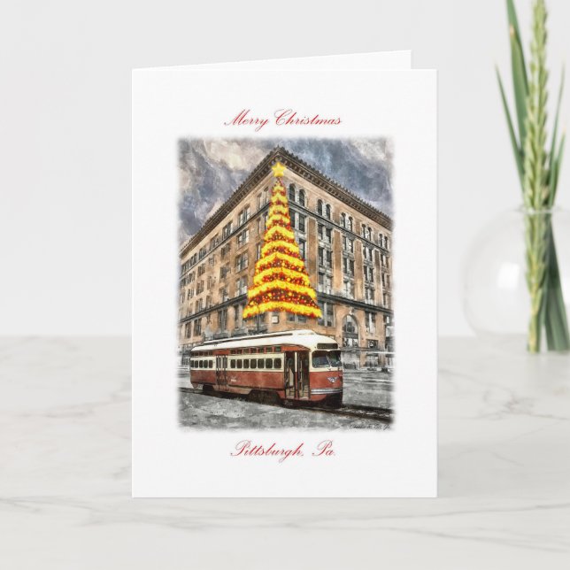 "Pittsburgh Christmas Memories" Greeting Card (Front)