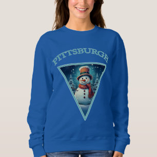 Pittsburgh Christmas Snowman Sweatshirt