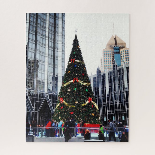 Pittsburgh Christmas Tree Jigsaw Puzzle (Vertical)
