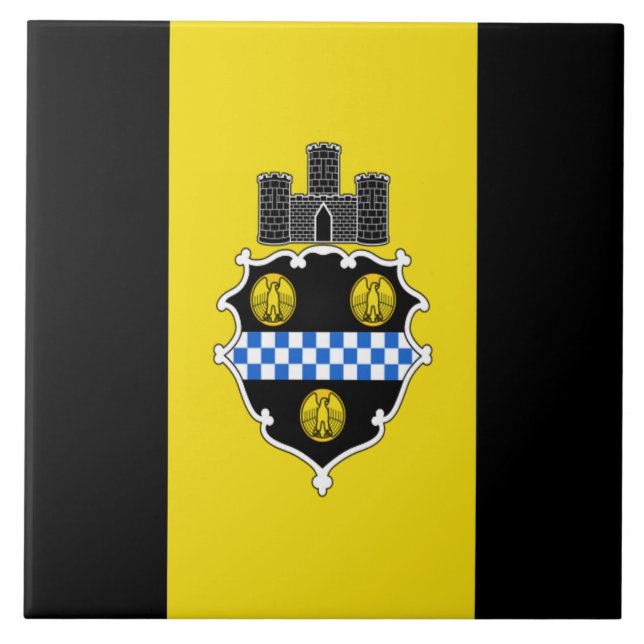 Pittsburgh city flag tile (Front)