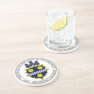 Pittsburgh city seal coaster