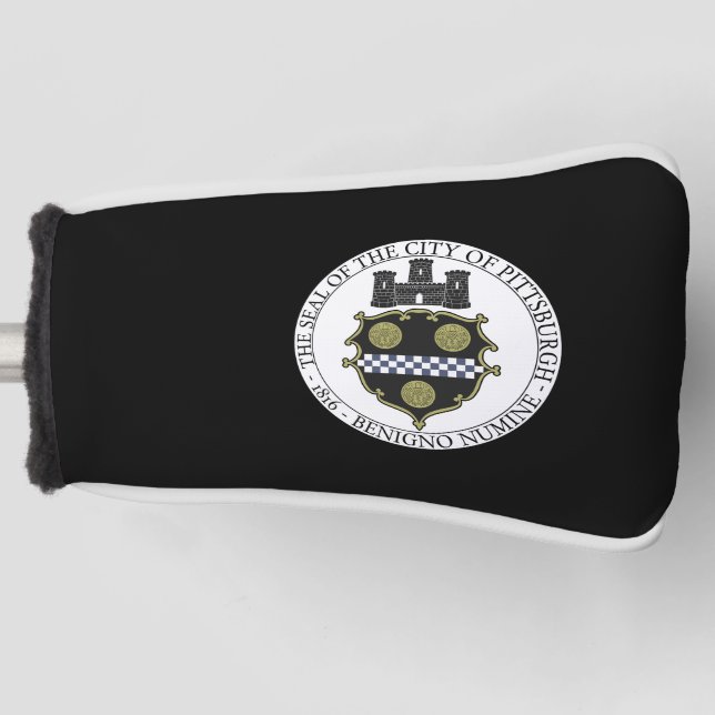 Pittsburgh city seal golf head cover (Front)