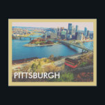 Pittsburgh Cityscape Postcard<br><div class="desc">This item featuring the Pittsburgh skyline makes a perfect gift or souvenir</div>
