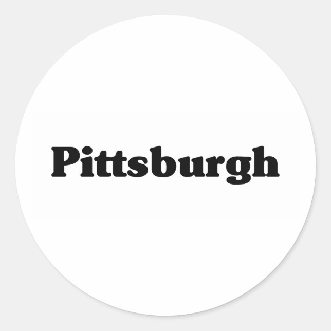 Pittsburgh  Classic t shirts Classic Round Sticker (Front)