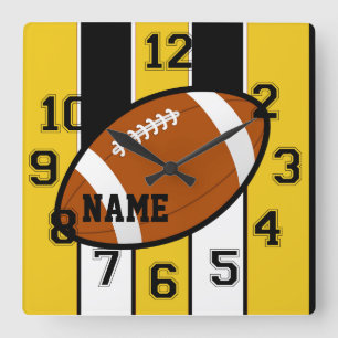Pittsburgh Colours Football Wall Clock