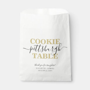 Pittsburgh Cookie Table Personalised Favour Bag