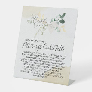 PITTSBURGH COOKIE TABLE SIGN WEDDING