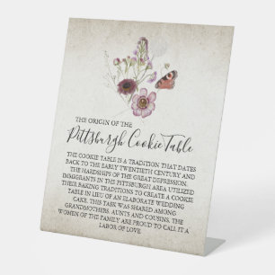 PITTSBURGH COOKIE TABLE SIGN WEDDING