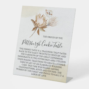 PITTSBURGH COOKIE TABLE SIGN WEDDING