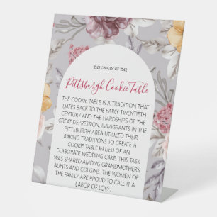 PITTSBURGH COOKIE TABLE SIGN WEDDING