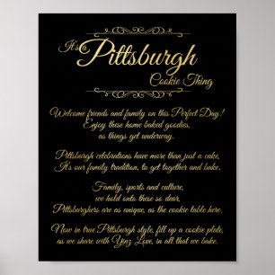 Pittsburgh Cookie Thing Poem Poster