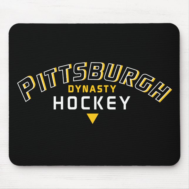 Pittsburgh Dynasty Hockey Black Mouse Pad (Front)