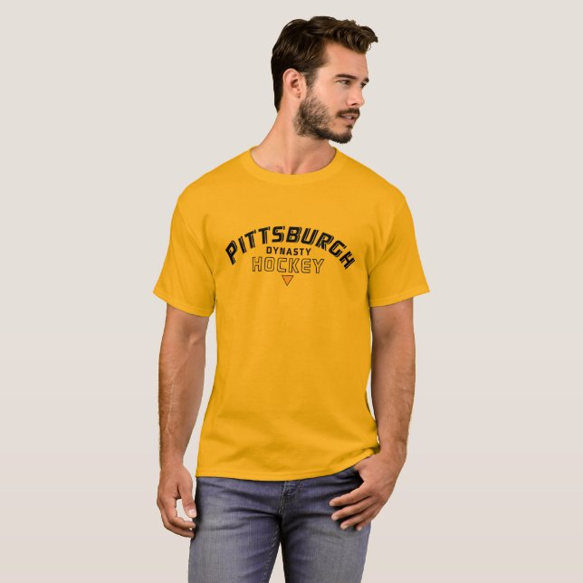 Pittsburgh Dynasty Hockey Gold T-Shirt (Front Full)