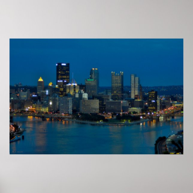 Pittsburgh Evening Poster (Front)