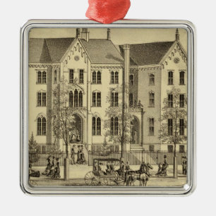 Pittsburgh Female College Pittsburgh Metal Tree Decoration