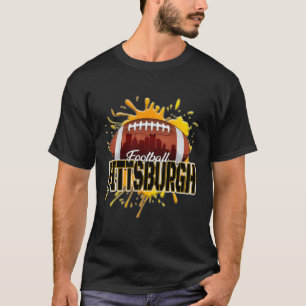 Pittsburgh Football Retro Vintage Pennsylvania Ste T-Shirt