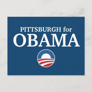 PITTSBURGH for Obama custom your city personalised Postcard
