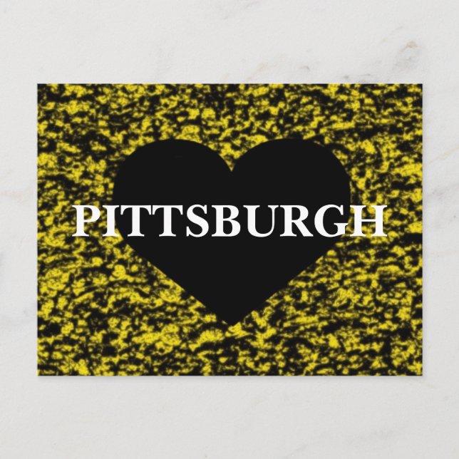 Pittsburgh Heart Postcard (Front)