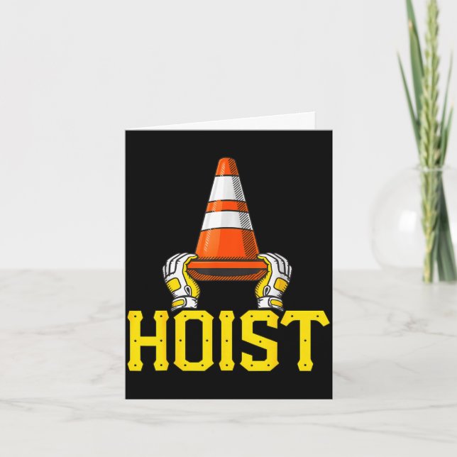Pittsburgh hoist the traffic cone  card (Front)