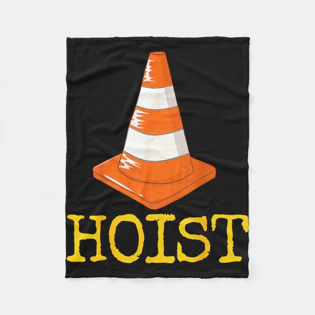 Pittsburgh hoist the traffic cone  fleece blanket (Front)